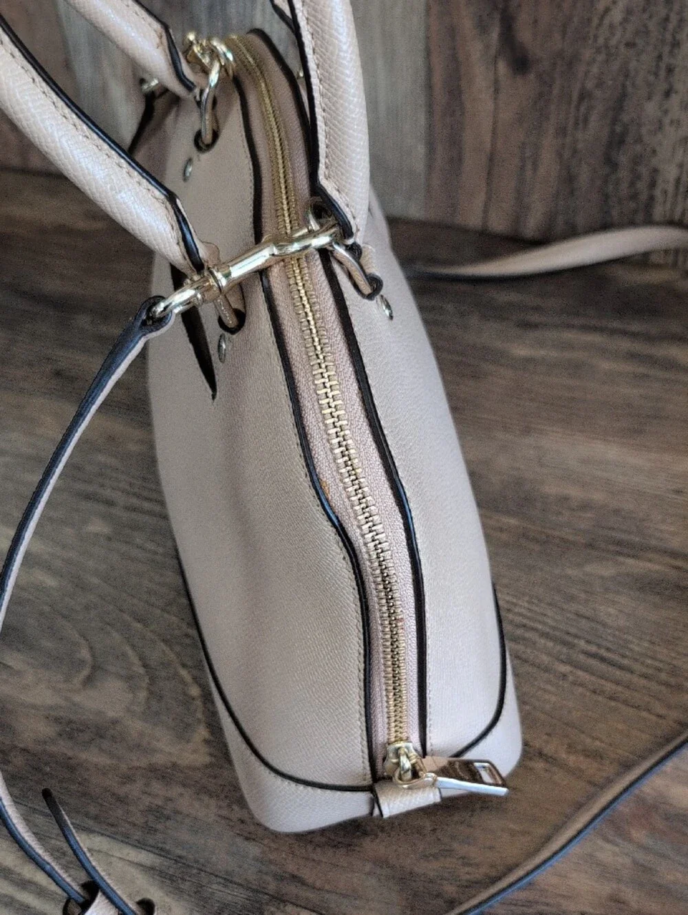 Coach Mini Sierra F57555 Crossgrain Leather Satchel Crossbody
